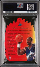 1996-97 Flair Showcase Hot Shots Karl Malone #13 Die-Cut Insert PSA 9 Jazz